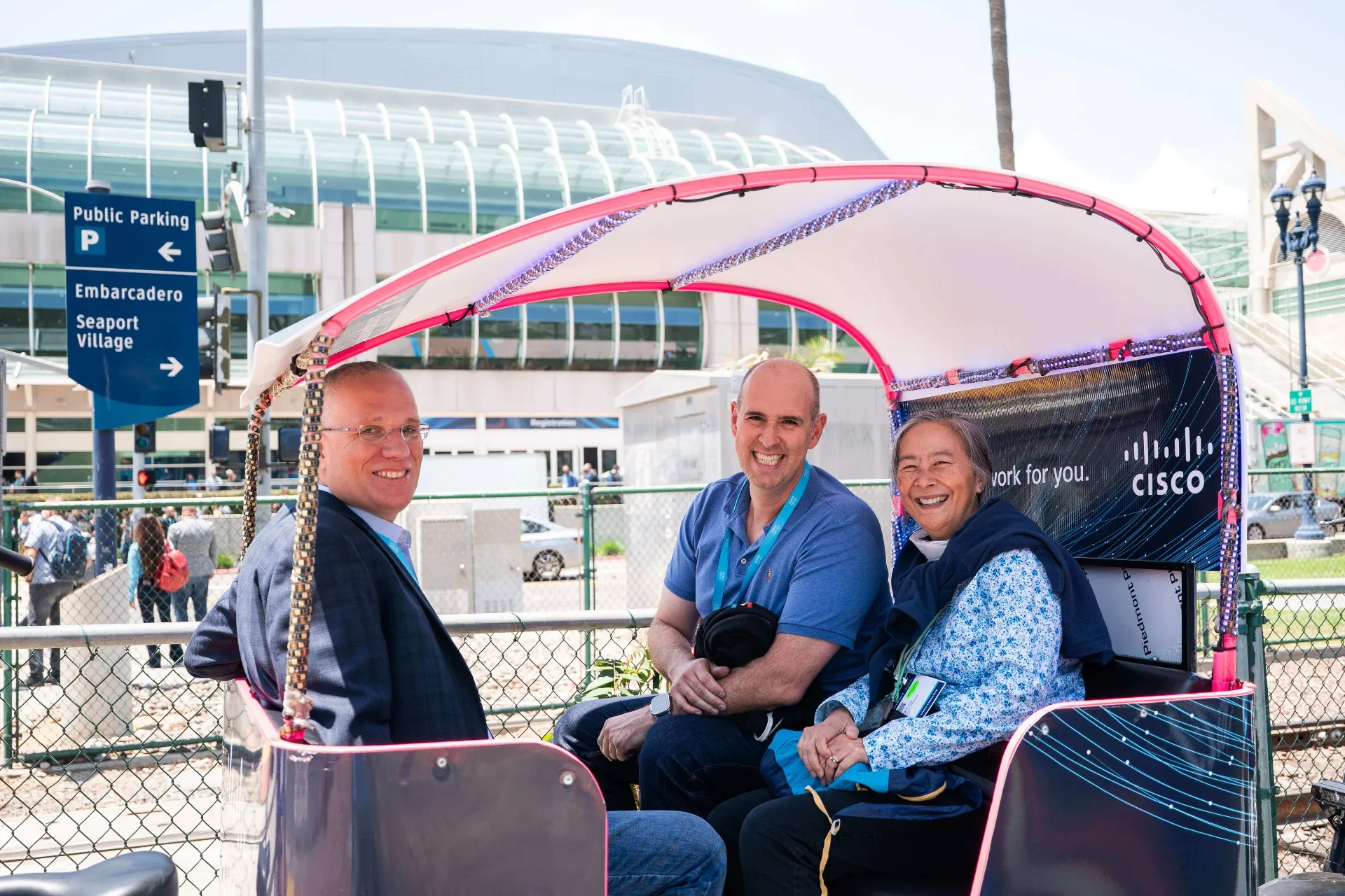 Cisco Live pedicab campaign at San Diego Convention Center