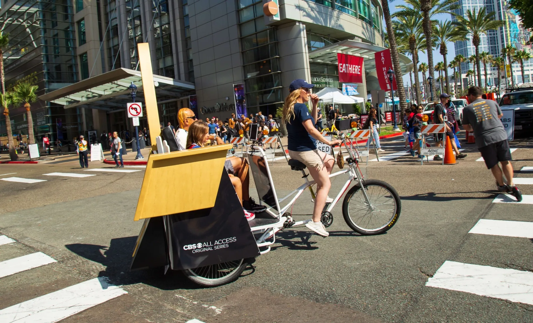 CBS All Access Star Trek Discovery pedicab side view at Comic-Con